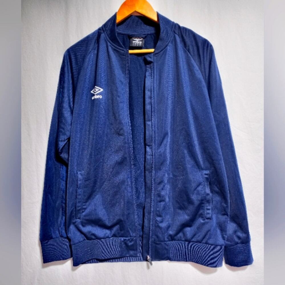 NWT Umbro Diamond Full Zip Navy Blue Jacket Size Medium